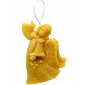 Beeswax candle - Hanging angel (07)