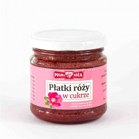 Płatki róży w cukrze - 220g