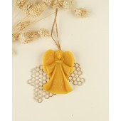 Beeswax candle - Hanging angel (08)