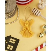 Beeswax candle - Hanging angel (03)