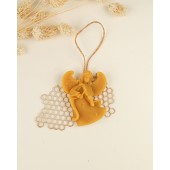 Beeswax candle - Hanging angel (06)