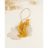 Beeswax candle - Hanging angel (05)