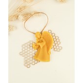 Beeswax candle - Hanging angel 04)