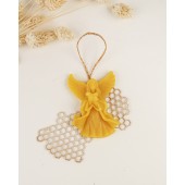 Beeswax candle - Hanging angel (03)