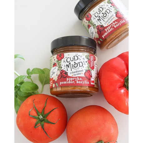 Cud miód - z charakterem - papryka, pomidor, bazylia 250 g