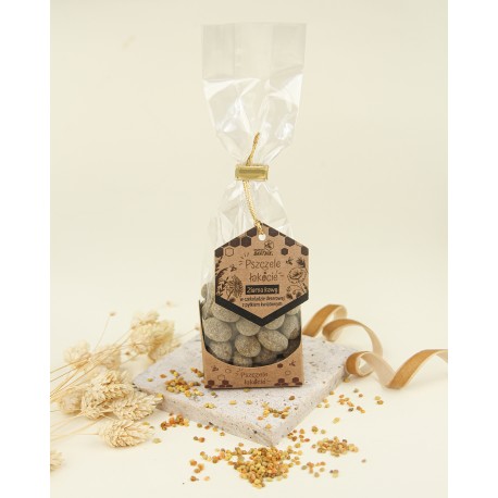 Ziarna kawy w czekoladzie z pyłkiem