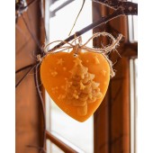 Woskowa zawieszka serce - choineczka