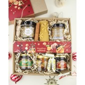 Zestaw prezentowy na święta - świeca płątki śniegu