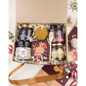 Zestaw prezentowy na święta - pudełko ze wstążkami