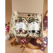 Zestaw prezentowy na święta - heksagon ze świecą bombką