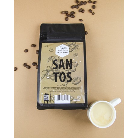 Kawa ziarnista 200 g Santos Brazylia