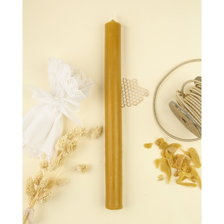 Świeca gromnica z wosku pszczelego