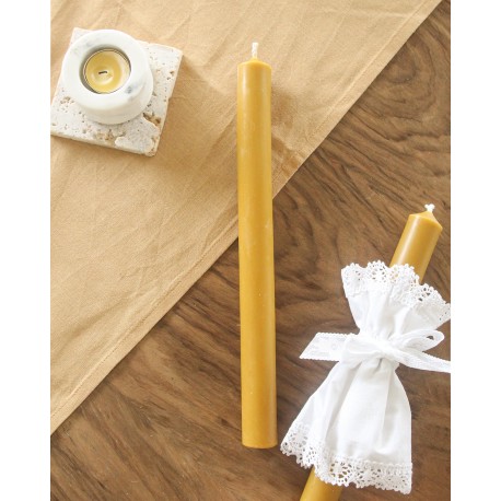 Świeca gromnica z wosku pszczelego