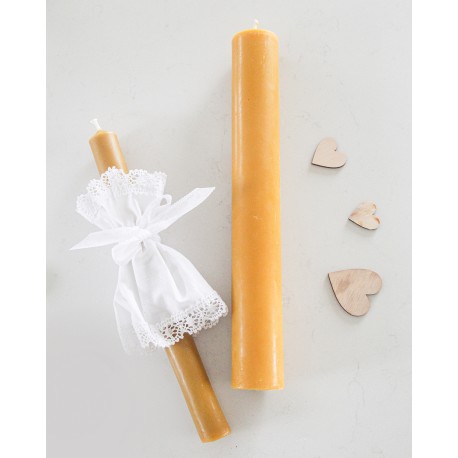 Świeca gromnica duża z wosku pszczelego