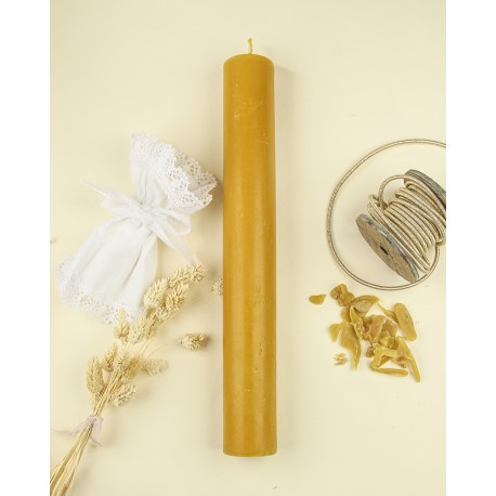 Świeca gromnica duża z wosku pszczelego