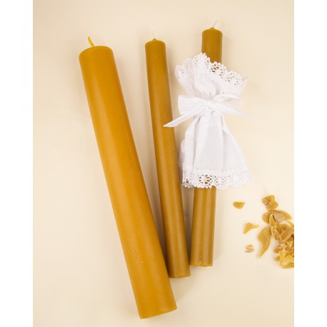 Świeca gromnica duża z wosku pszczelego