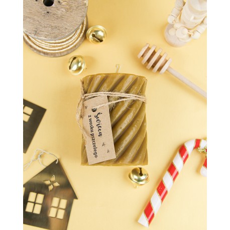 Świeca walec spiralny niski