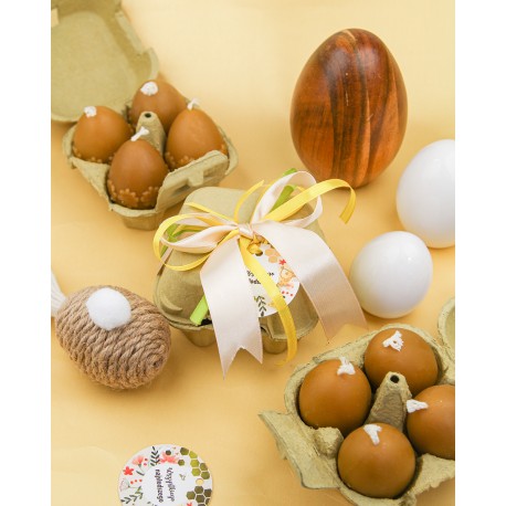 ***Zestaw prezentowy z 4 jajkami - Wielkanocny prezent