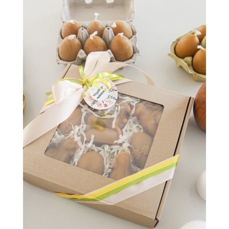 Wielkanocny Zestaw Świec z Wosku Pszczelego