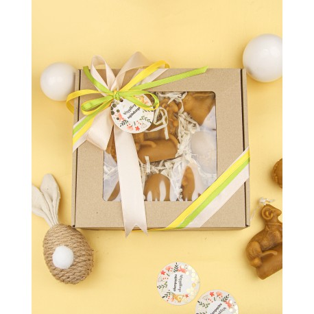 Wielkanocny Zestaw Świec z Wosku Pszczelego