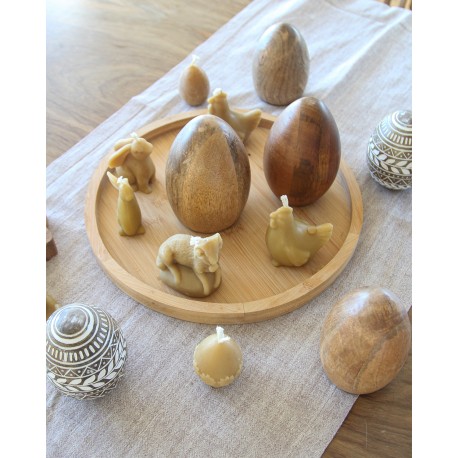 Wielkanocny Zestaw Świec z Wosku Pszczelego