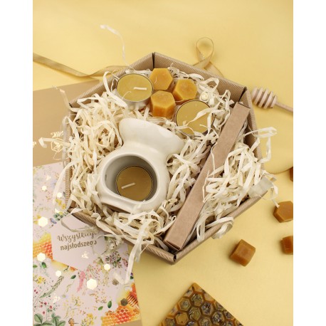 Zestaw woskowo-lawendowy do aromaterapii