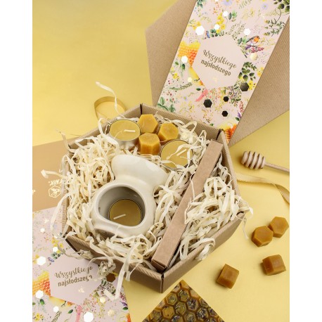 Zestaw woskowo-lawendowy do aromaterapii