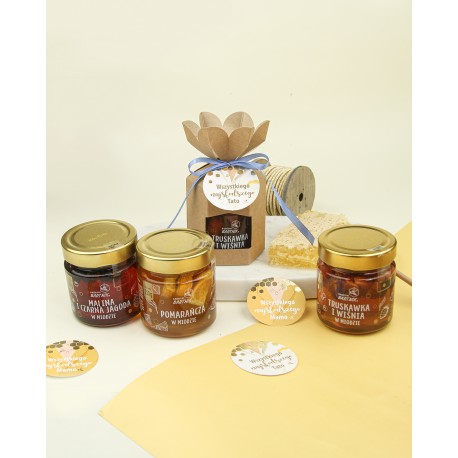 Miody z owocami dla Mamy lub Taty w pudełeczku