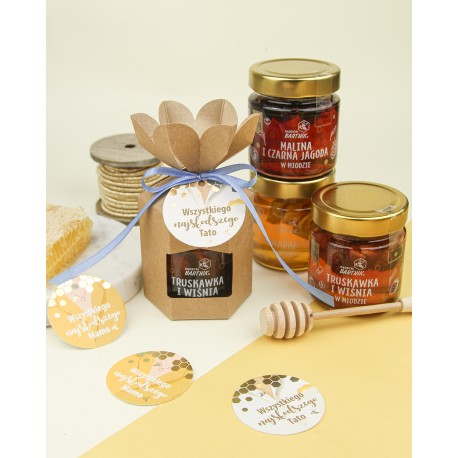 Miody z owocami dla Mamy lub Taty w pudełeczku