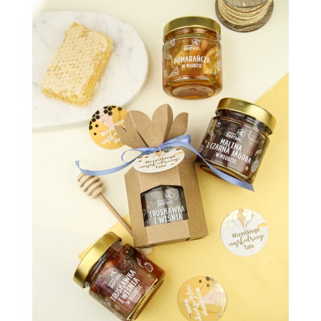 Miody z owocami dla Mamy lub Taty w pudełeczku