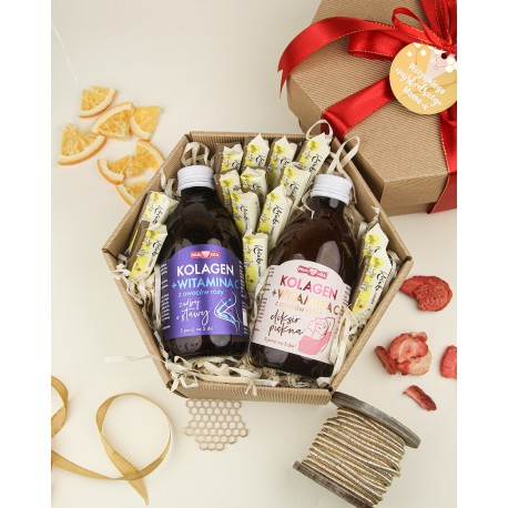 Kolagenowy Zestaw Prezentowy z Krówkami Miodowymi