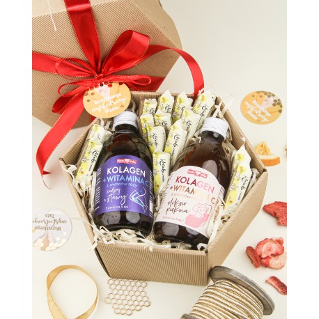 Kolagenowy Zestaw Prezentowy z Krówkami Miodowymi
